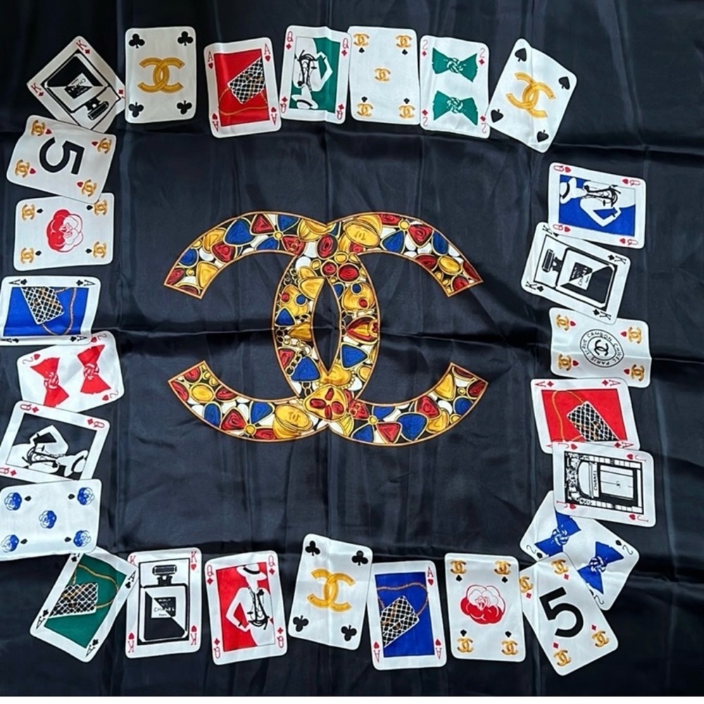 Chanel Card scarf